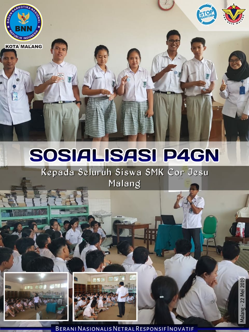 Sosialisasi P4GN kepada Seluruh Siswa SMK Cor Jesu Malang Sosialisasi P4GN kepada Seluruh Siswa SMK Cor Jesu Malang