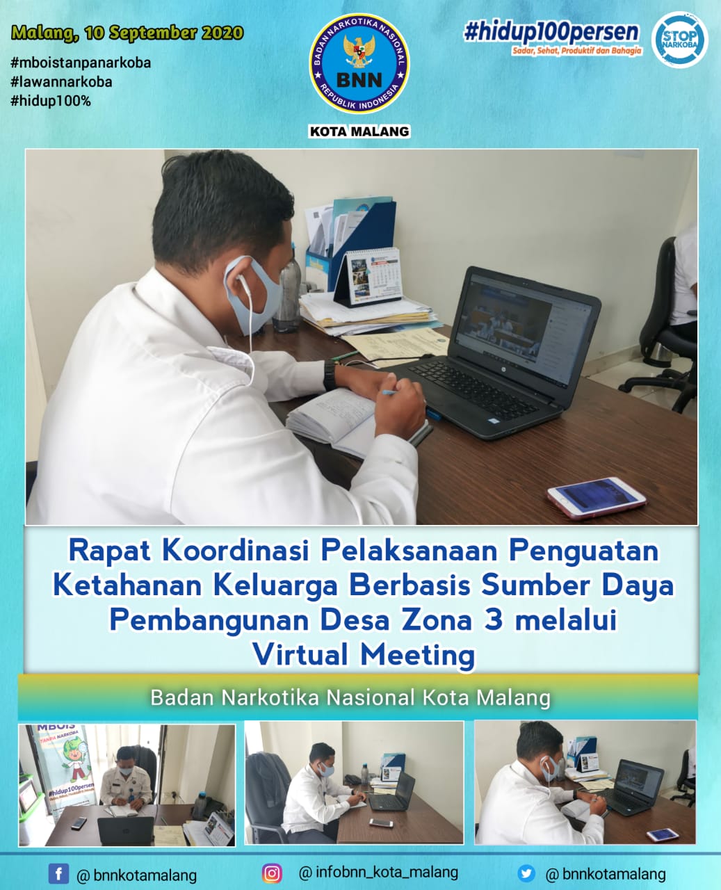 Kegiatan Video Conference “Rapat Koordiasi Pelaksanaan Penguatan Ketahanan Keluarga Berbasis Sumber Daya Desa Zona Tiga" Kegiatan Video Conference “Rapat Koordiasi Pelaksanaan Penguatan Ketahanan Keluarga Berbasis Sumber Daya Desa Zona Tiga"