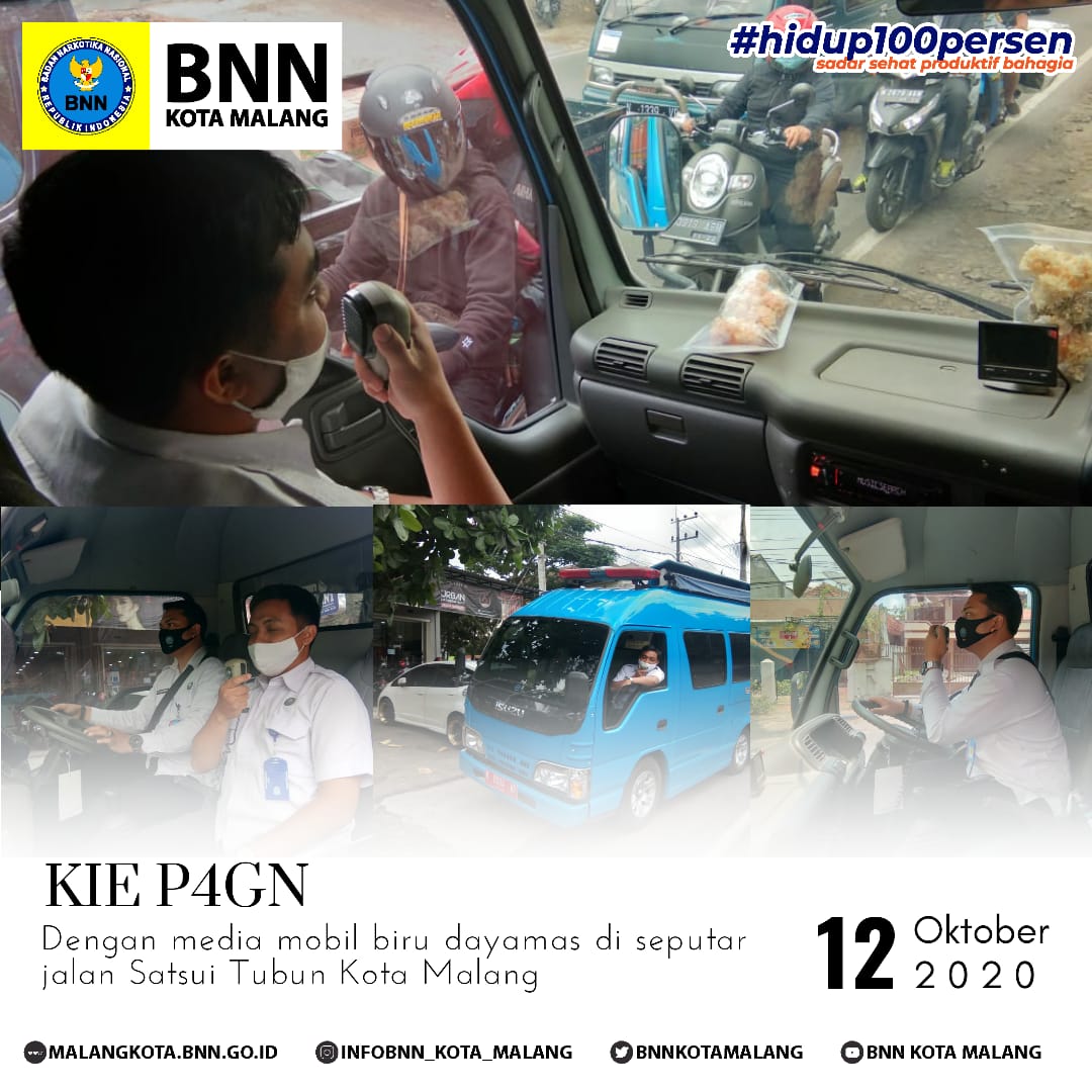 Lebih Dekat dengan Warga Malang, BNN Kota Malang Mensosialisasikan Bahaya Narkoba dan Covid-19 dengan Si Biru Lebih Dekat dengan Warga Malang, BNN Kota Malang Mensosialisasikan Bahaya Narkoba dan Covid-19 dengan Si Biru