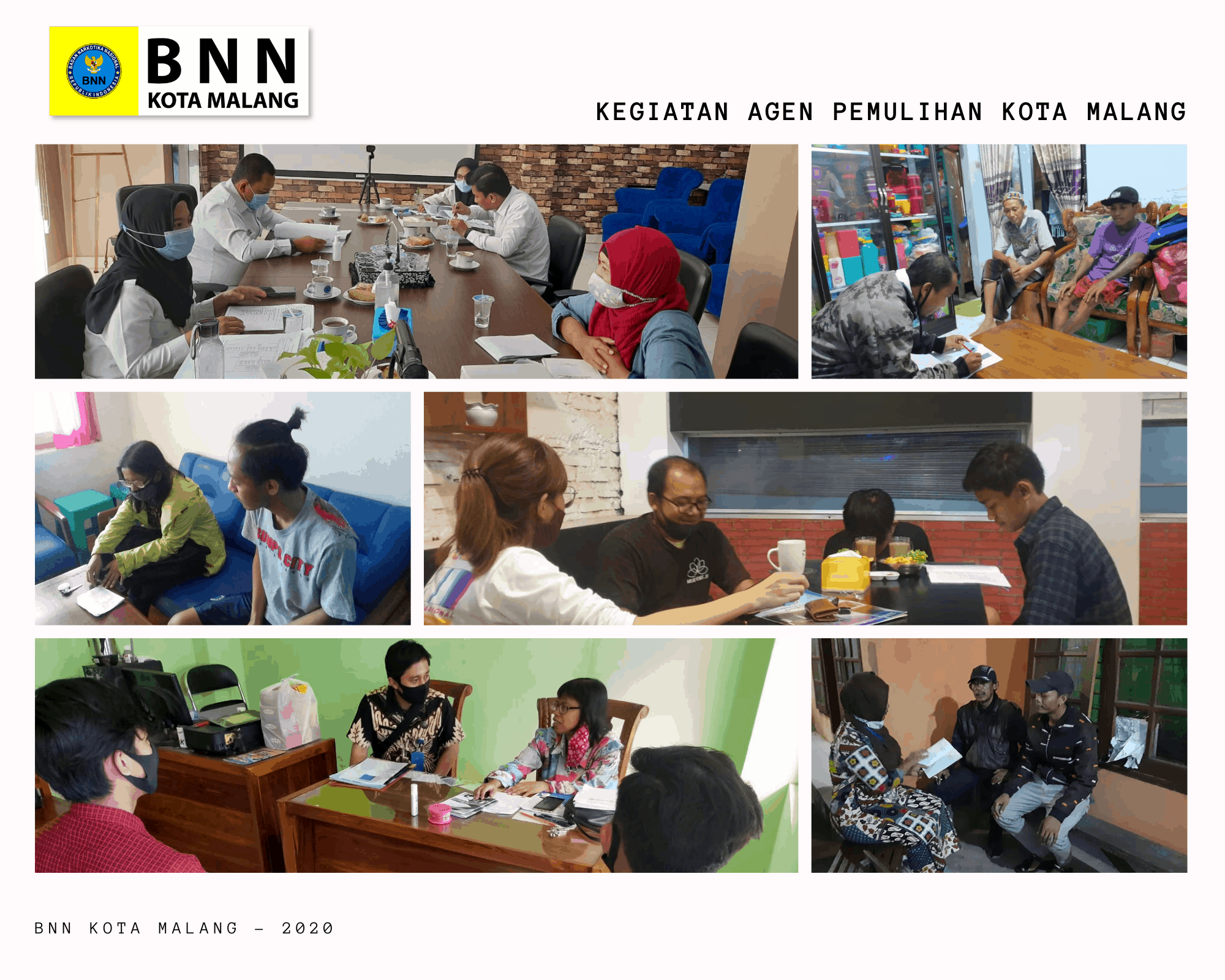 AGEN PEMULIHAN KEMBALI BERAKSI MELALUI PERTEMUAN KELOMPOK KLIEN PASCAREHABILITASI AGEN PEMULIHAN KEMBALI BERAKSI MELALUI PERTEMUAN KELOMPOK KLIEN PASCAREHABILITASI