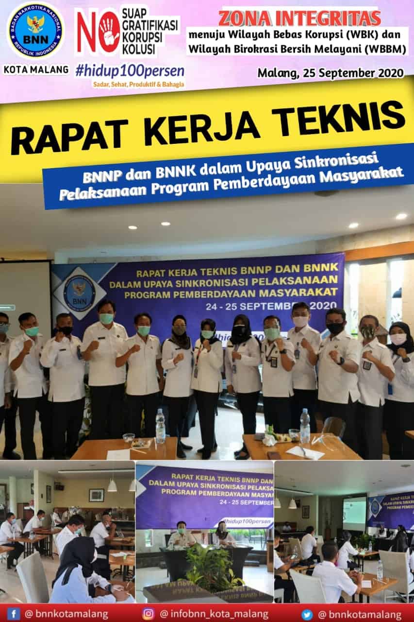 Rapat Kerja Teknis BNNP dan BNNK dalam Upaya Sinkronisasi Pelaksanaan Program Pemberdayaan Masyarakat Rapat Kerja Teknis BNNP dan BNNK dalam Upaya Sinkronisasi Pelaksanaan Program Pemberdayaan Masyarakat