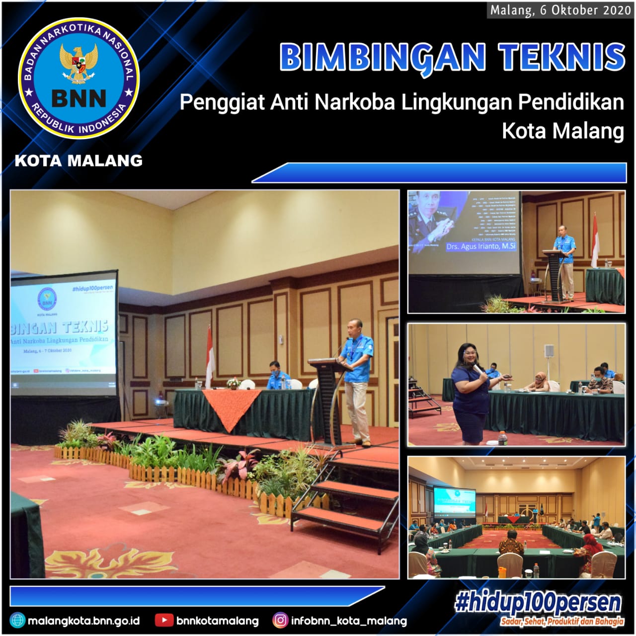 Bimbingan Teknis Penggiat Anti Narkoba di Lingkungan Pendidikan Kota Malang Tahun 2020 Bimbingan Teknis Penggiat Anti Narkoba di Lingkungan Pendidikan Kota Malang Tahun 2020