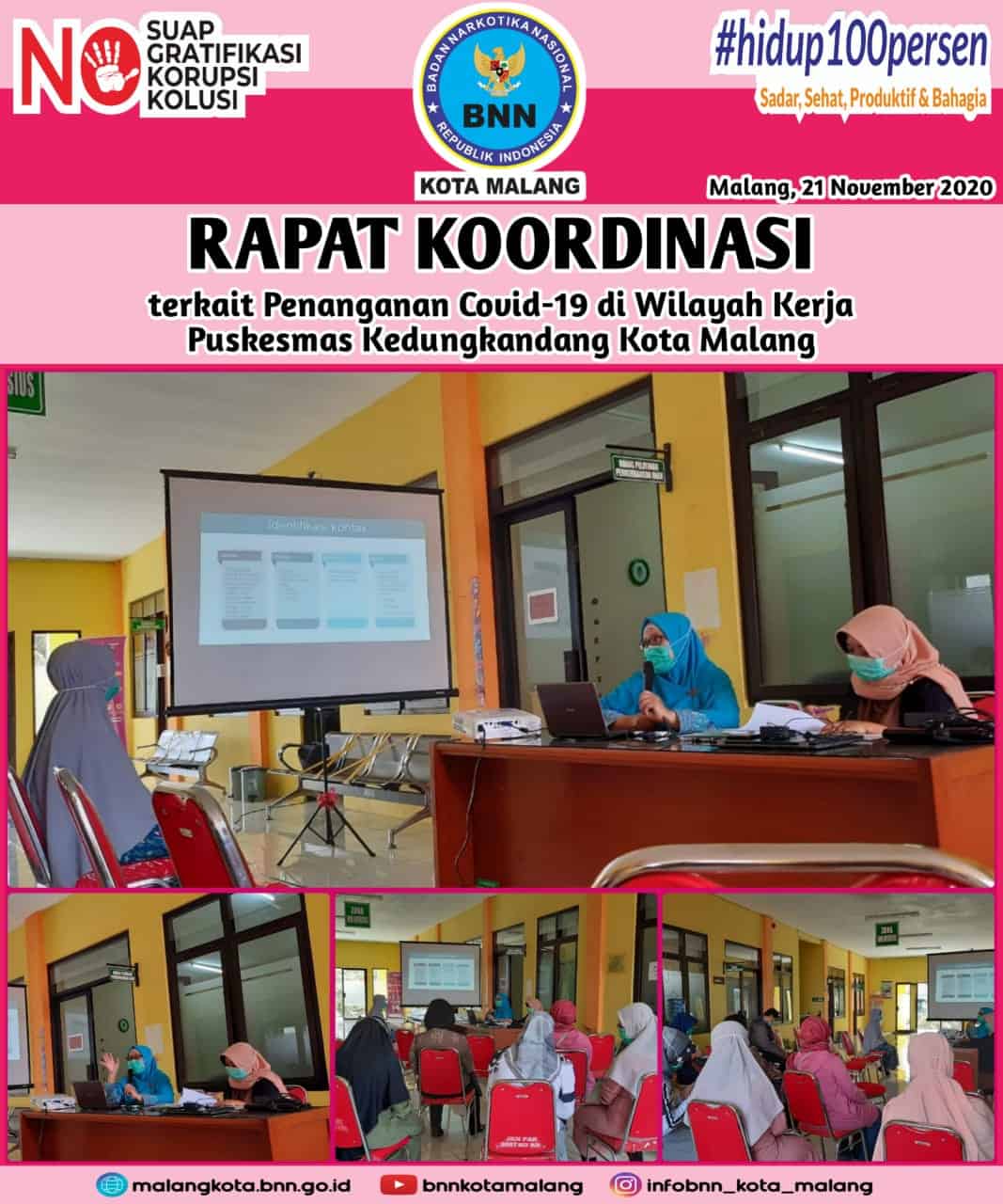 Rapat Koordinasi terkait Penanganan Covid-19 di Wilayah Kerja Puskesmas Kedungkandang Kota Malang Rapat Koordinasi terkait Penanganan Covid-19 di Wilayah Kerja Puskesmas Kedungkandang Kota Malang