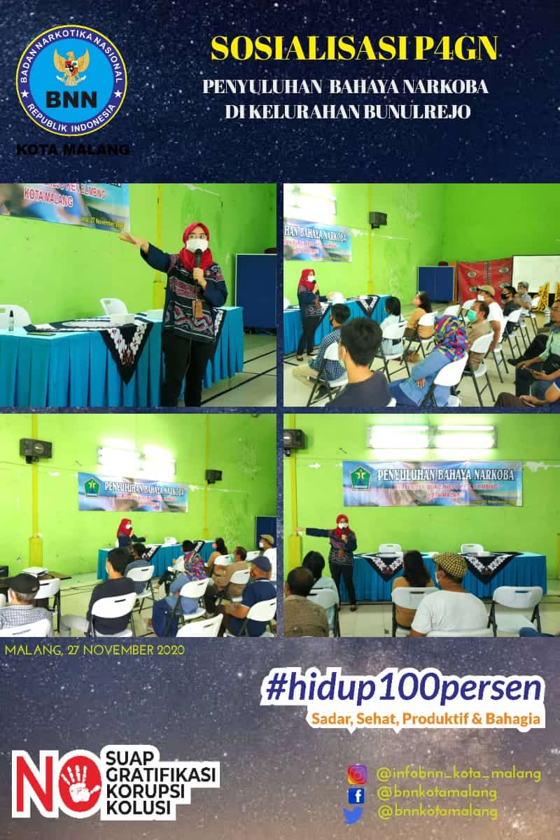 Penyuluhan Bahaya Narkoba di Kelurahan Bunulrejo oleh BNN Kota Malang Penyuluhan Bahaya Narkoba di Kelurahan Bunulrejo oleh BNN Kota Malang