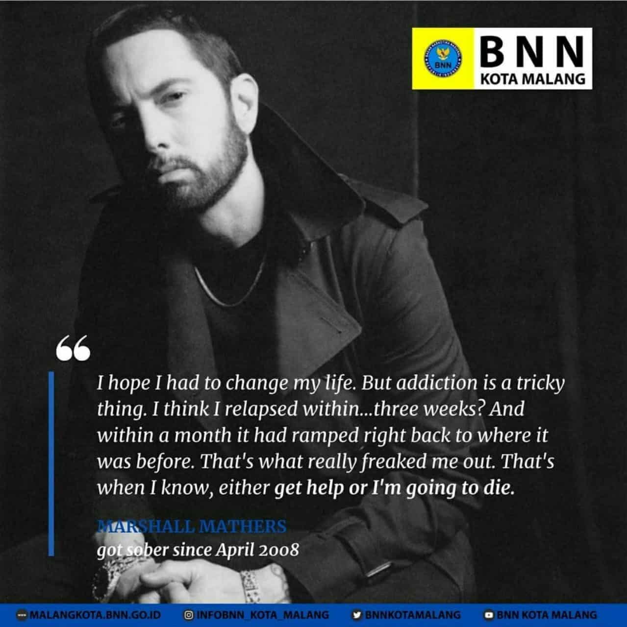 Eminem; 12 Tahun Bebas Narkoba, Setelah Hampir Kehilangan Nyawa Eminem, 12 Tahun Bebas dari Narkoba