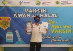 Vaksinasi Covid-19 Bagi Pelayan Publik di BNN Kota Malang