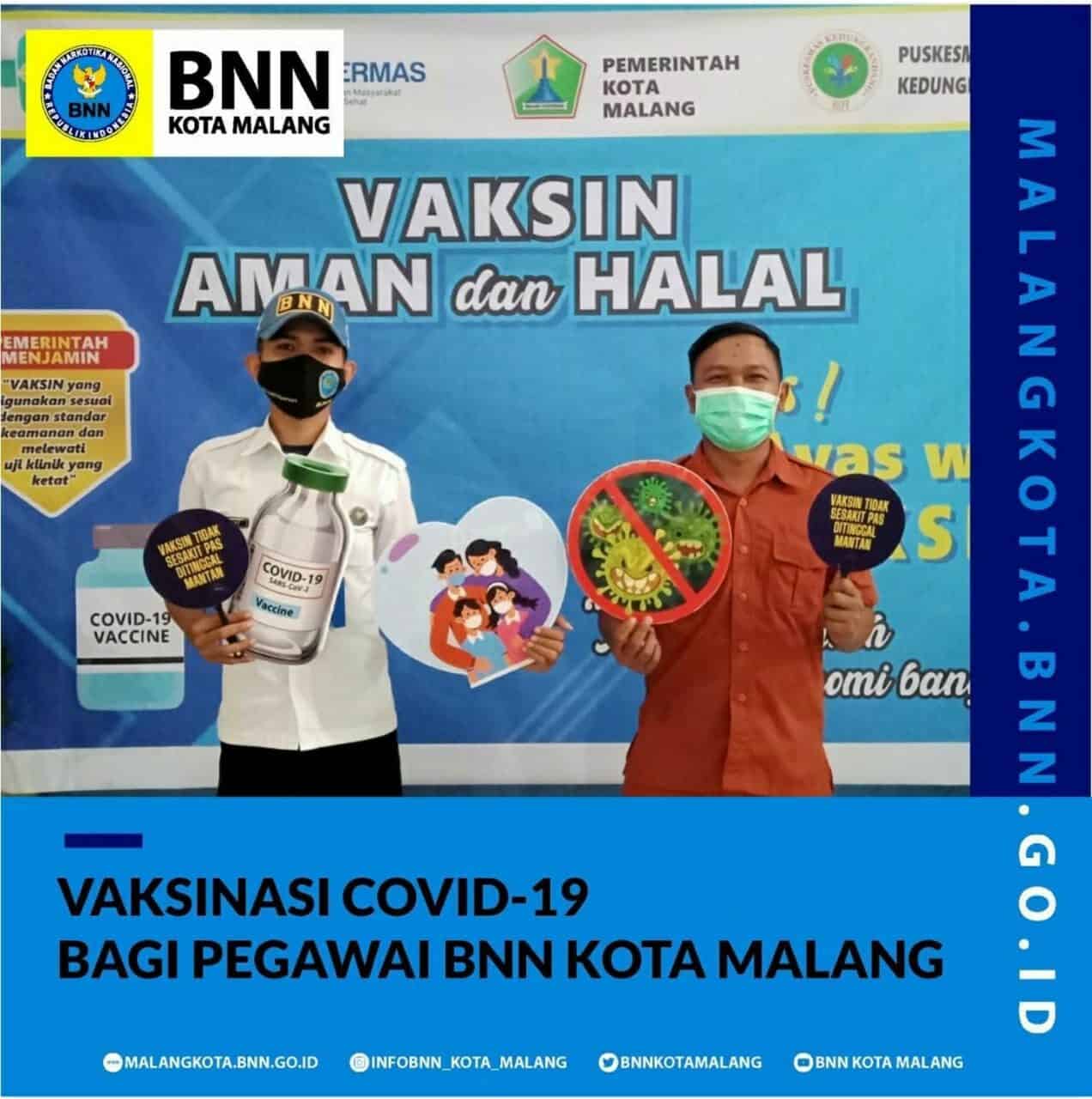 Vaksinasi Covid-19 Bagi Pelayan Publik di BNN Kota Malang Vaksinasi Covid-19 Bagi Pelayan Publik di BNN Kota Malang