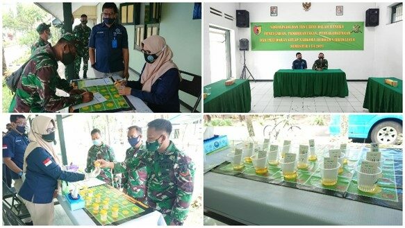 Screening Tes Urine Kepada Anggota Hubdam V/Brawijaya Malang Screening Tes Urine Kepada Anggota Hubdam V/Brawijaya Malang