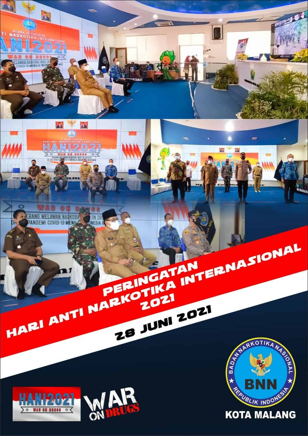 BNN Kota Malang Bersama Walikota Ikuti Acara Puncak Peringatan HANI 2021 BNN Kota Malang Bersama Walikota Ikuti Puncak Peringatan HANI 2021