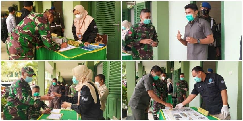 Screening Tes Urine Kepada Anggota Korem 083/Baladhika Jaya Malang Screening Tes Urine Kepada Anggota Korem 083/Baladhika Jaya Malang