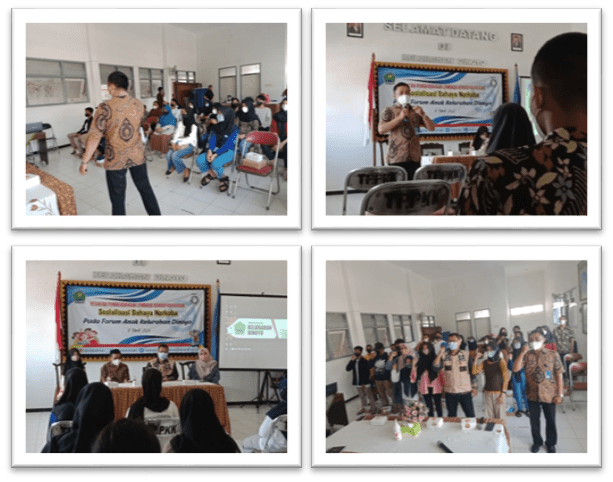 Sosialisasi Bahaya Narkoba pada Forum Anak KLA (Kelurahan Layak Anak) di Kelurahan Dinoyo Sosialisasi Bahaya Narkoba pada Forum Anak KLA (Kelurahan Layak Anak) di Kelurahan Dinoyo