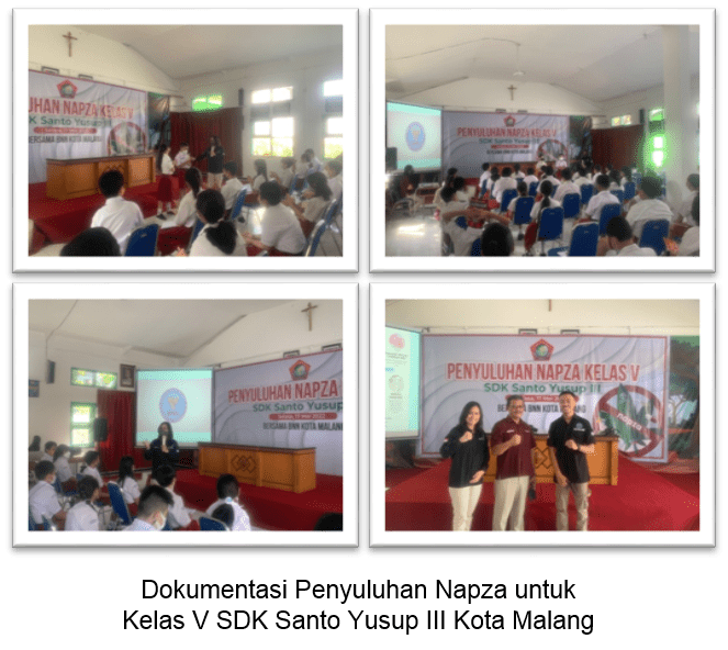 Penyuluhan Napza untuk Kelas V SDK Santo Yusup III Kota Malang Penyuluhan Napza untuk Kelas V SDK Santo Yusup III Kota Malang