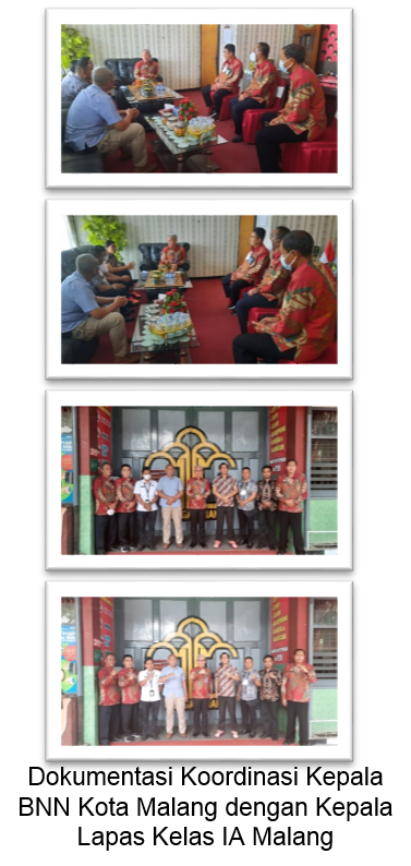 Persiapan Kompetisi Olahraga Antar WBP, Kepala BNN Kota Malang Koordinasi dengan Kepala Lapas Kelas IA Malang Koordinasi Kepala BNN Kota Malang dengan Kepala Lapas Kelas IA Malang