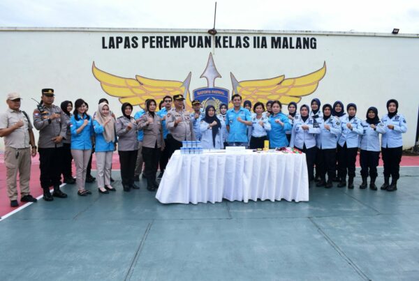 Optimis Mewujudkan Lapas Bersinar (Bersih Narkoba), BNN Kota Malang Bersinergi Dengan LPP Malang dalam Operasi Gabungan